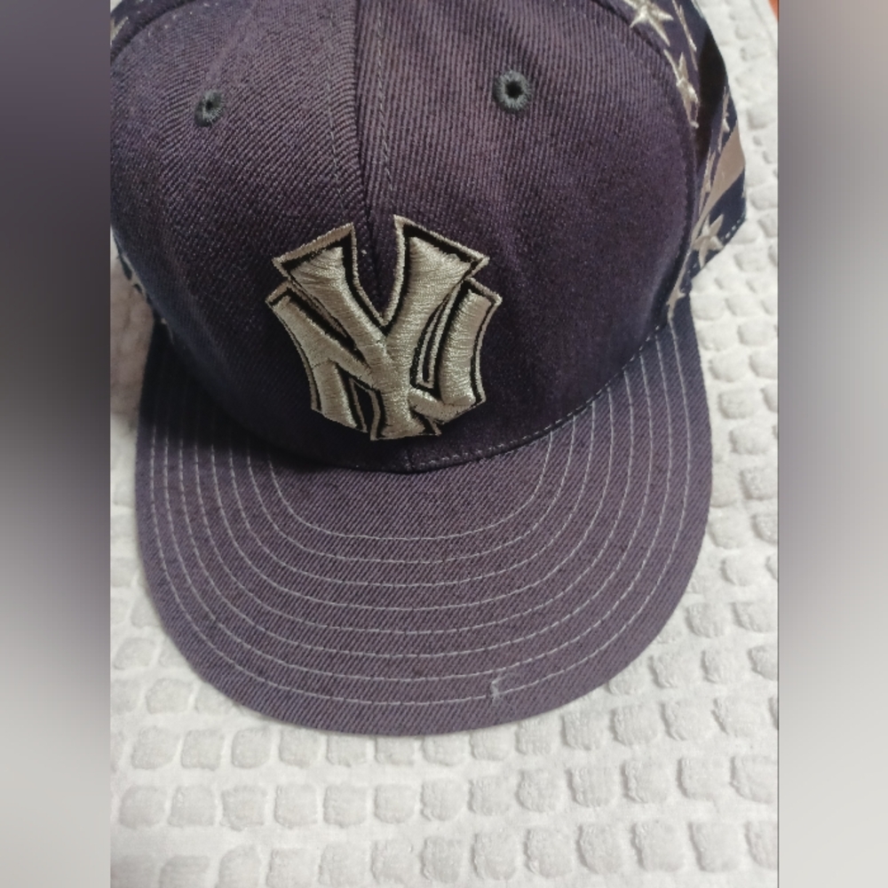 American Needle Navy and Silver New York Cap